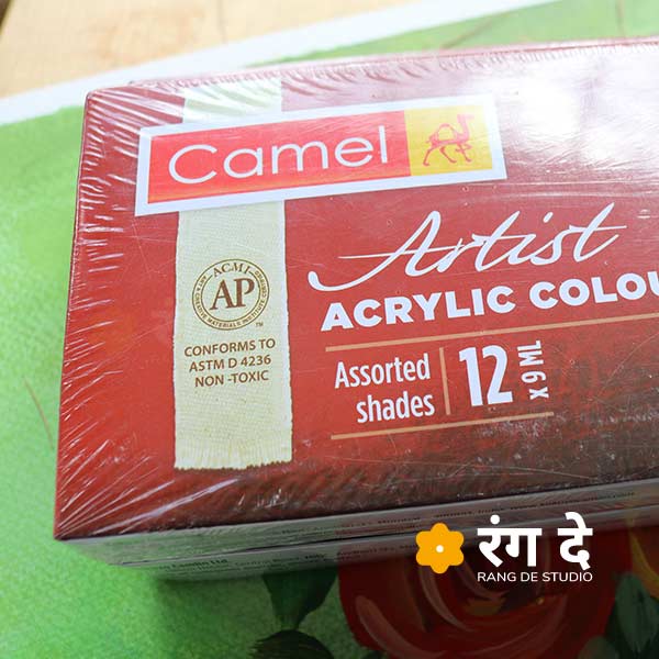 Buy Camlin Artists Acrylic Colours 9ml Set Online from Reang De Studio
