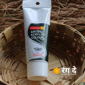 Buy Olive Green Artists Acrylic Colours Online from Rang De Studio