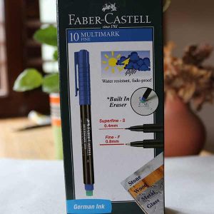 Buy original Faber Castell Multimark Fine 0.8mm pens online from Rang De Studio, Free Delivery over INR 1500