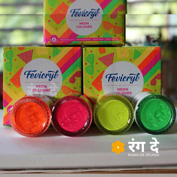 Buy Fevicryl Neon Colours online from Rang De Studio